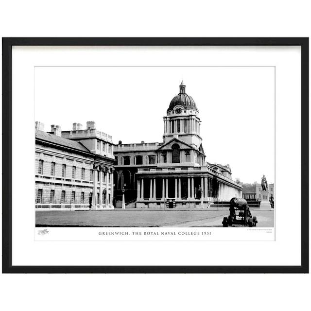 'Greenwich, the Royal Naval College 1951' by Francis Frith - Picture Frame Photograph Print on Paper The Francis Frith Collection Size: 40cm H x 50cm on Productcaster.