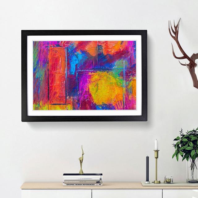 Abstract Art Painting Vol.2 by S.Johnson - Picture Frame Painting Print East Urban Home Size: 36cm H x 48cm W x 2cm D, Frame Option: Black Framed on Productcaster.