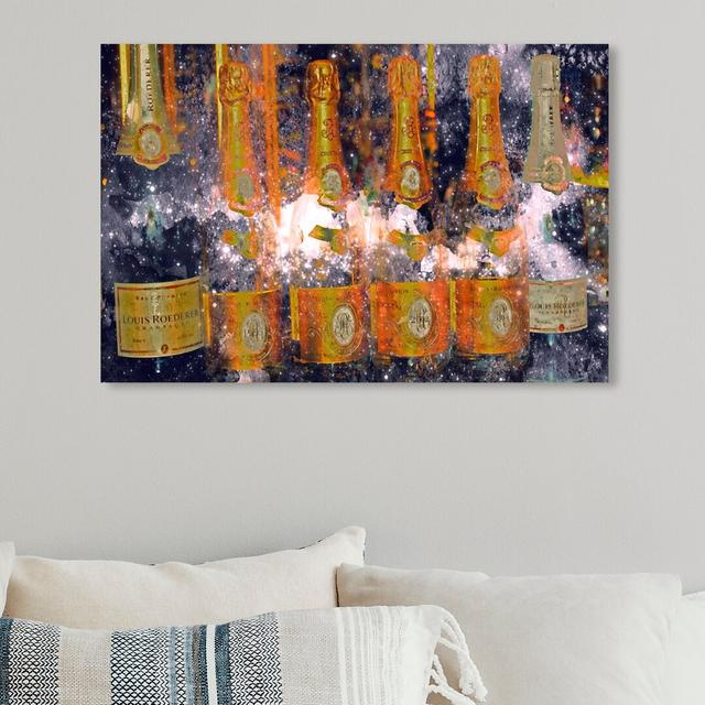 'Galactic Cristal' Graphic Art on Wrapped Canvas East Urban Home Size: 76.2 cm H x 114.3 cm W on Productcaster.