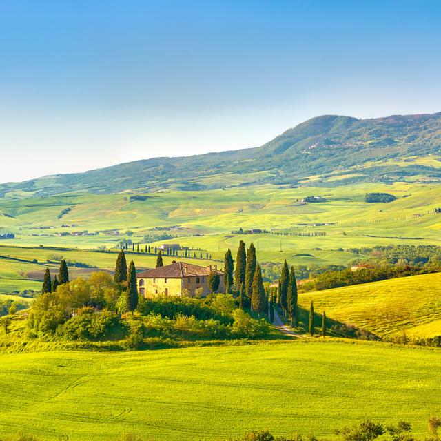 Tuscany at Spring - Wrapped Canvas Photograph 17 Stories Size: 51cm H x 51cm W x 3.8cm D on Productcaster.