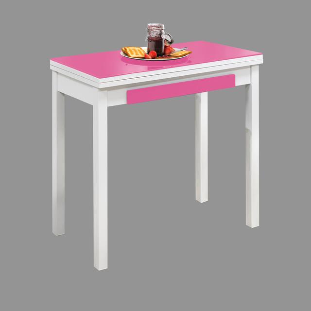 Raphaelle Rectangular 80Cm L x 80Cm L Dining Table Rosalind Wheeler Table Top Colour: Fuchsia on Productcaster.