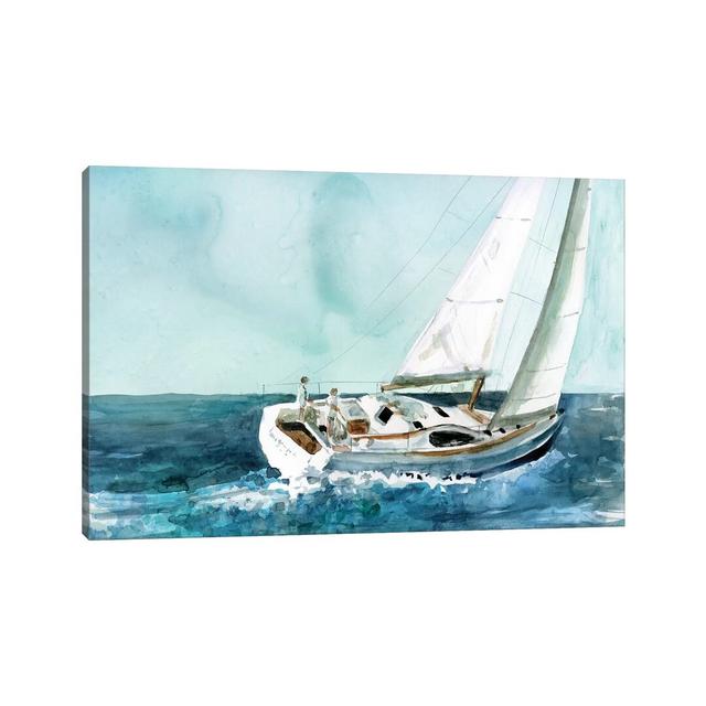 Delray Sail by Carol Robinson - Painting on Canvas Longshore Tides Format: Wrapped Canvas, Size: 20.32cm H x 30.48cm W x 1.91cm D on Productcaster.