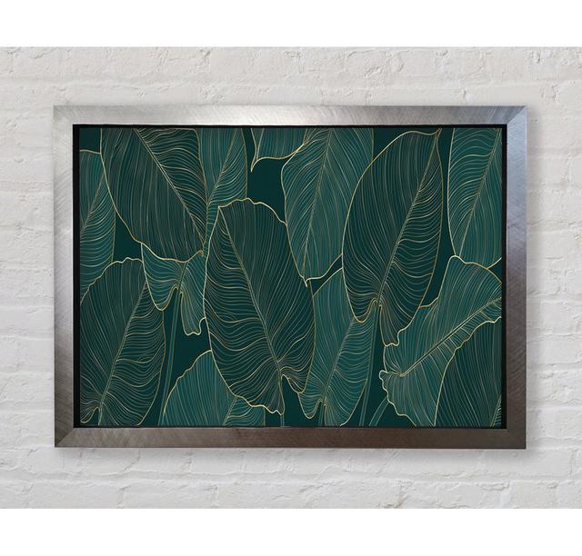 Banana Leaf Greens - Einzelne Bilderrahmen Kunstdrucke Bright Star Größe: 42cm H x 59,7cm B x 3,4cm T on Productcaster.