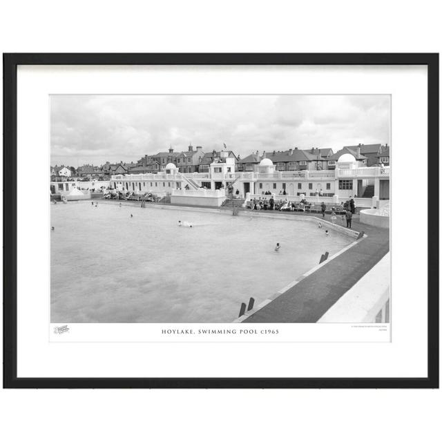 'Hoylake, Swimming Pool C1965' by Francis Frith - Picture Frame Photograph Print on Paper The Francis Frith Collection Size: 40cm H x 50cm W x 2.3cm D on Productcaster.