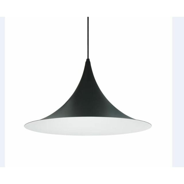 Nicole 1-Light Single Pendant August Grove Finish: Black on Productcaster.