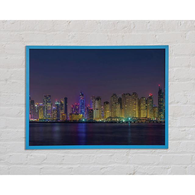 Fruitful City Framed Print - Picture Frame Print on Canvas Brayden Studio Format: Blue Framed Paper, Size: 42cm H x 59.7cm W x 2cm D on Productcaster.