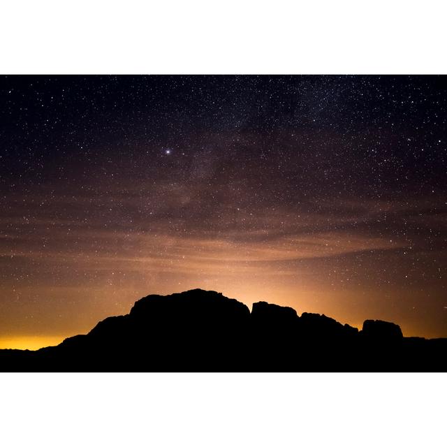 Night Sky On Desert Of Wadi Rum by Cinoby - No Frame Art Prints on Canvas Alpen Home Size: 20cm H x 30cm W on Productcaster.