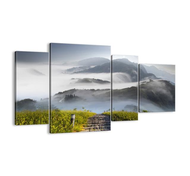 Still up Towards the Clouds - 4 Piece Unframed Photograph Print Set on Canvas Union Rustic Size: 70cm H x 120cm W x 1.8cm D on Productcaster.