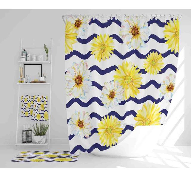 Ness Polyester Shower Curtain Set (Set of 3) East Urban Home on Productcaster.