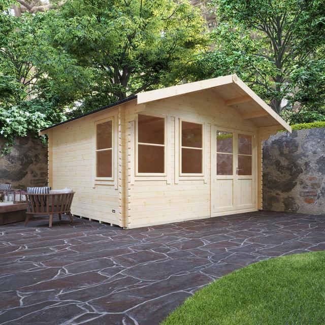 The Zeta Tongue & Groove Log Cabin 12x14w Tiger Sheds on Productcaster.