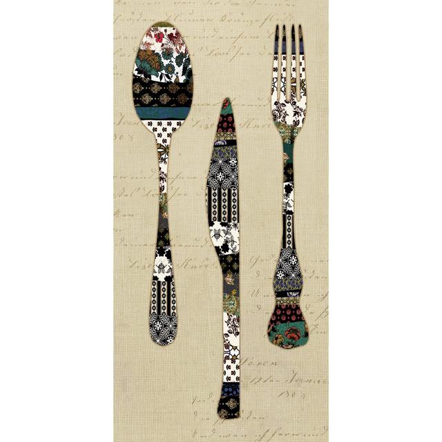 Fabric Utensils - Wrapped Canvas Print Rosalind Wheeler Size: 30cm H x 20cm W x 3.8cm D on Productcaster.