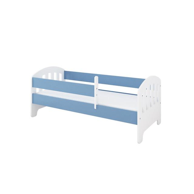 Bett Giard Mack + Milo Farbe (Bettgestell): Blau, Farbe (Stoff/Zubehör): 80 x 160 cm, Größe: 80 x 160 cm on Productcaster.