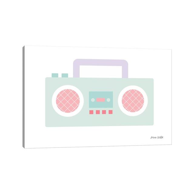 Boombox by Ann Kelle - Wrapped Canvas Print Isabelle & Max Size: 66.04cm H x 101.6cm W x 3.81cm D on Productcaster.