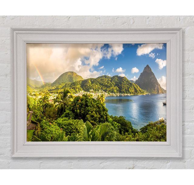 Jungle Paradise Rainbow Framed Print Union Rustic Size: 59.7cm H x 84.1cm W on Productcaster.