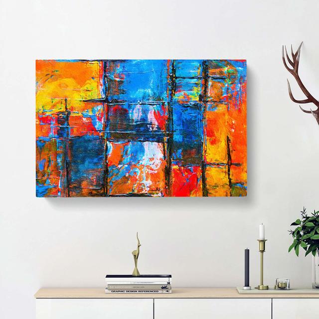 Abstract Art Painting Vol.67 - Wrapped Canvas Painting Print East Urban Home Size: 35cm H x 50cm W x 3cm D on Productcaster.