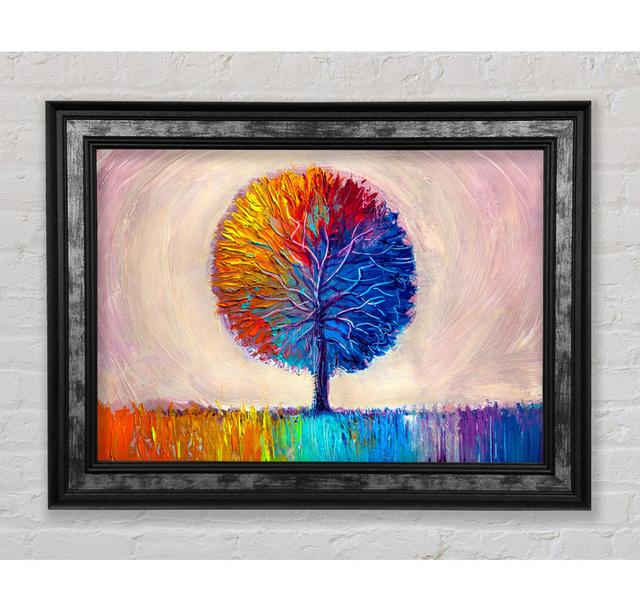 Lone Tree Rainbow - Print Rosalind Wheeler Size: 59.7cm H x 84.1cm W x 8cm D on Productcaster.