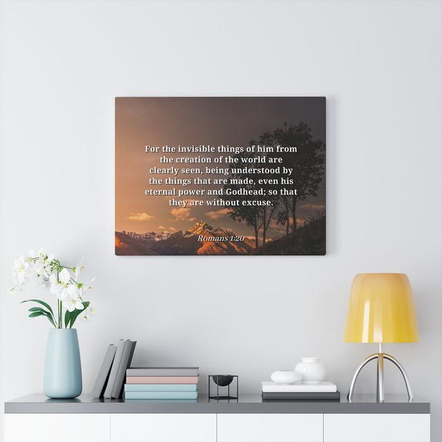 Creation Of The World Romans 1:20 - Wrapped Canvas Print Blue Elephant Size: 61cm H x 76cm W on Productcaster.