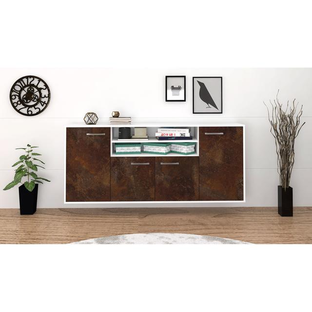 Sideboard Navira Ebern Designs Farbe (Korpus/Front): Rostbraun/Weiß on Productcaster.