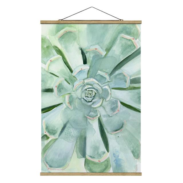 Succulent Watercolour Bright - Graphic Art Print Bloomsbury Market Size: 150cm H x 100cm W x 0.3cm D on Productcaster.