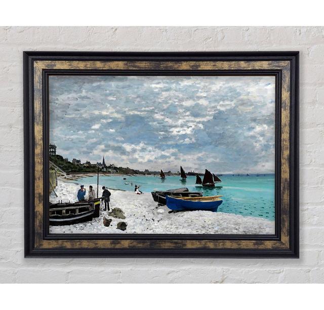 Monet Der Strand von Sainte-Adresse - Einzelner Bilderrahmen Kunstdrucke Bright Star Größe: 59,7 cm H x 84,1 cm B x 8 cm T on Productcaster.