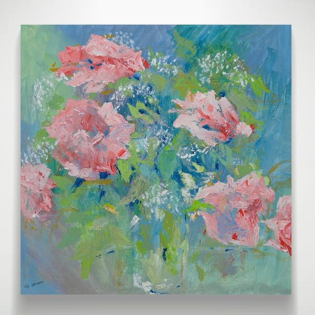 'Ring a Ring O Roses' by Valerie Johnson Painting Print on Wrapped Canvas 17 Stories Size: 25cm H x 25cm W on Productcaster.