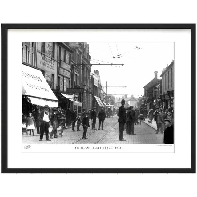 Swindon, Fleet Street 1913 - Single Picture Frame Print The Francis Frith Collection Size: 28cm H x 36cm W x 2.3cm D on Productcaster.