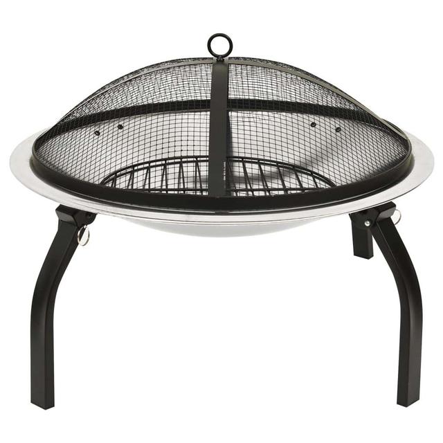 Cincinnatus 49Cm H x 56Cm W Stainless steel Wood Burning Outdoor Fire Pit Rosalind Wheeler on Productcaster.