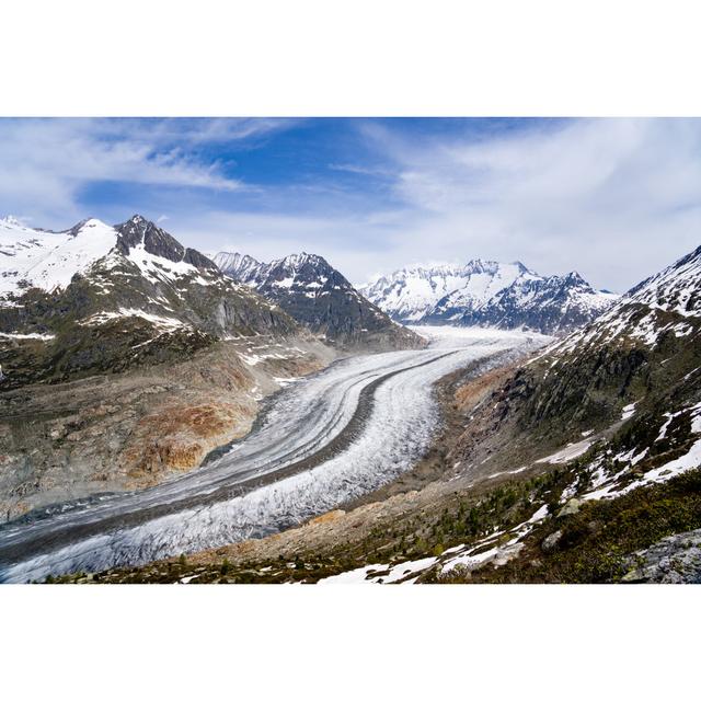 Beautiful View Of The Aletsch Glacier by IGphotography - Drucken Alpen Home Größe: 40 cm H x 60 cm B on Productcaster.