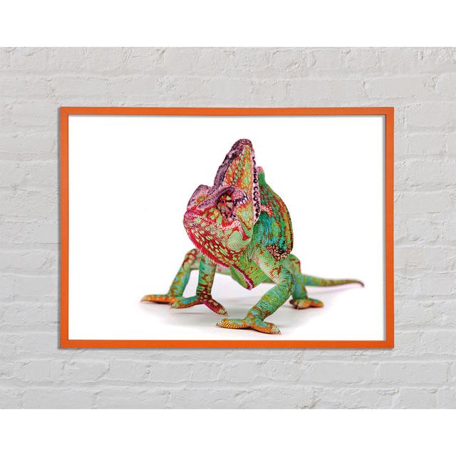 Anjelika Chameleon Walk - Einzelner Bilderrahmen Kunstdrucke Brayden Studio Größe: 42 cm H x 59,7 cm B x 2 cm T on Productcaster.