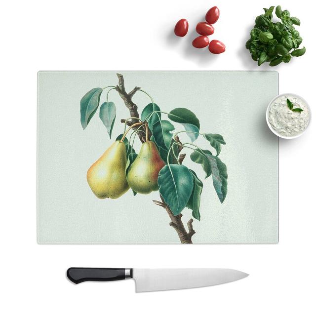 Glass Lemon Pear Tree by Giorgio Gallesio Chopping Board East Urban Home Size: 28.5 cm W x 20 cm L on Productcaster.