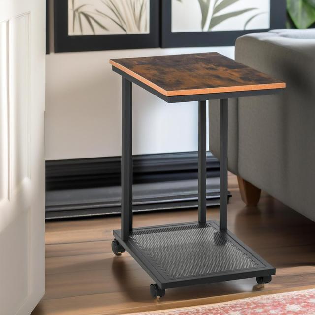 C Shaped Side Table With Mesh Shelf Borough Wharf on Productcaster.