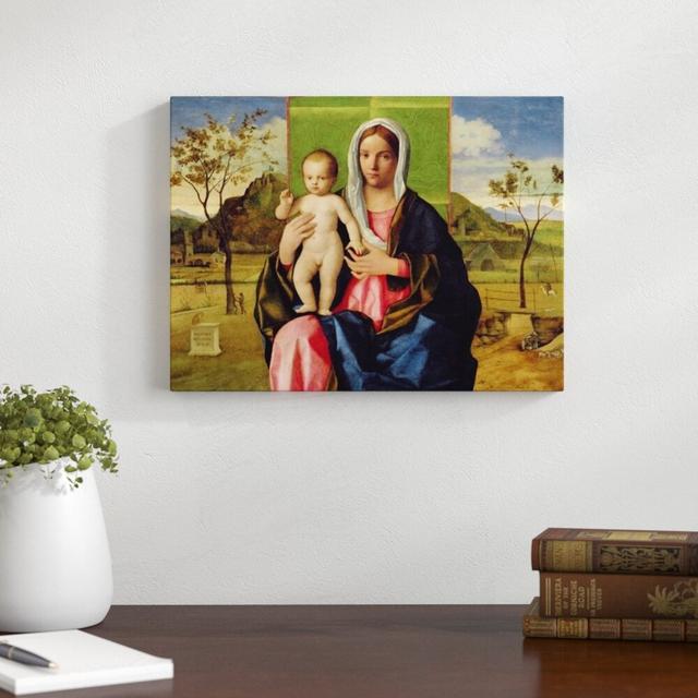 Madonna and Child, 1510 by Giovanni Bellini Art Print East Urban Home Size: 30cm H x 40cm W x 2.3cm D, Format: Black Framed Paper on Productcaster.