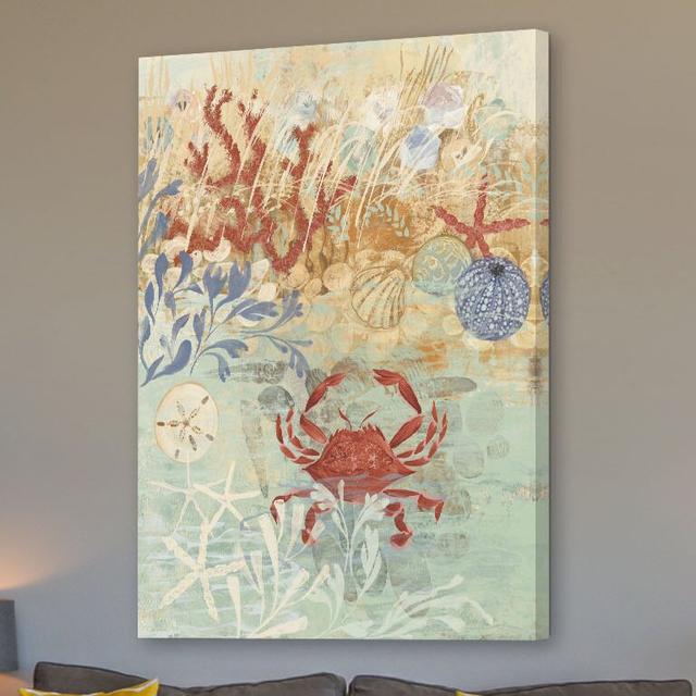 Floral Frenzy Coastal IV by Alan Hopfensperger - Wrapped Canvas Art Print East Urban Home Size: 152cm H x 101cm W x 3.8cm D on Productcaster.