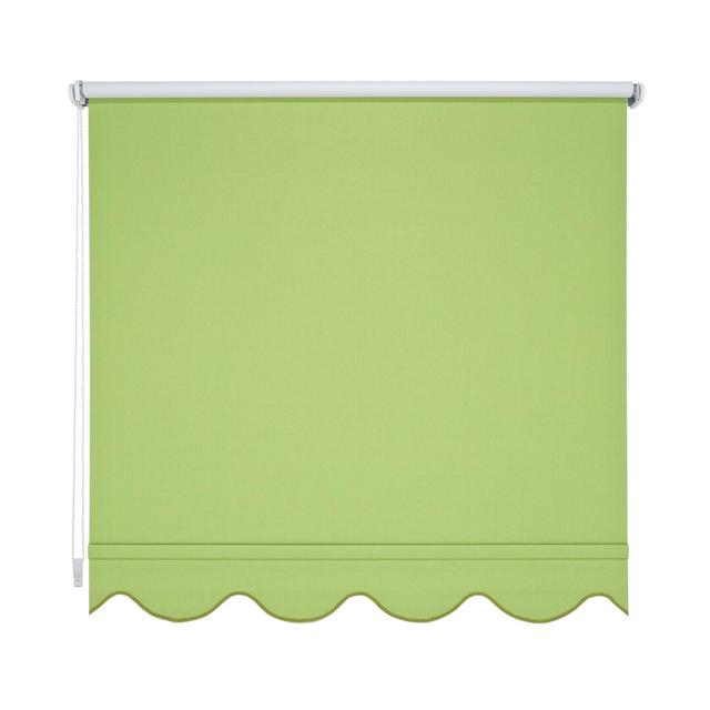 Flounce Roller Blind Symple Stuff Size: 180cm L x 232cm W, Colour: Green, Transparency: Light-blocking on Productcaster.