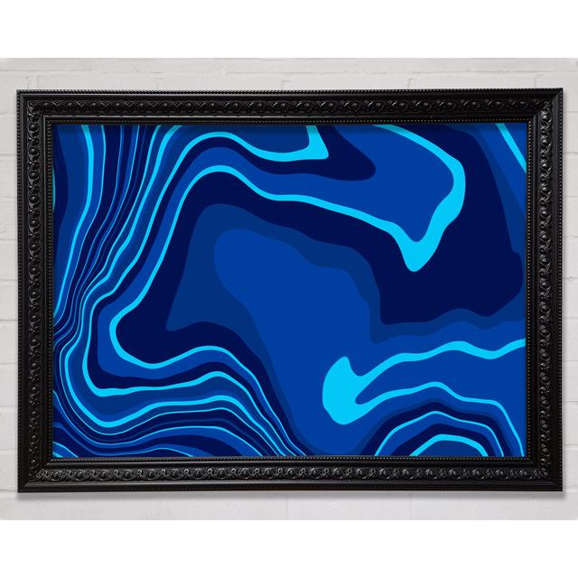 Ocean Shapes Metro Lane Size: 29.7cm H x 42cm W x 3cm D, Format: Charlotte Black Framed Paper on Productcaster.