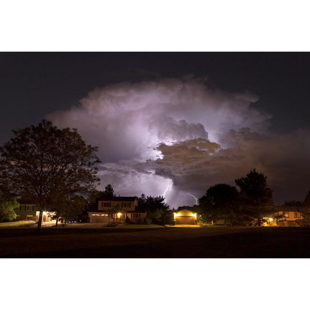 Thunderhead Lightning by Milehightraveler - No Frame Print on Canvas 17 Stories Size: 20cm H x 30cm W on Productcaster.