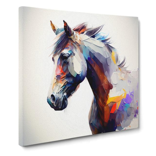 Pony Abstract - No Frame Print Alpen Home Size: 35cm H x 35cm W x 3cm D on Productcaster.