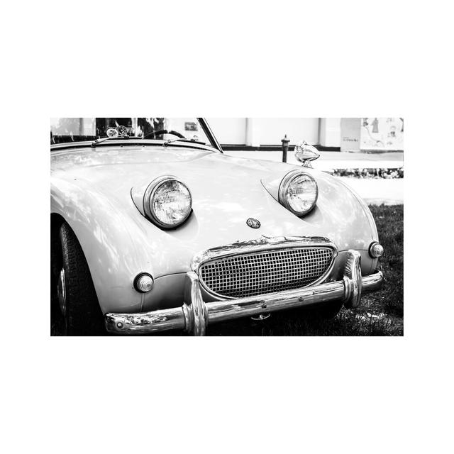 Cute Retro Car With Headlights - Wrapped Canvas Print Williston Forge Size: 30cm H x 46cm W x 3.8cm D on Productcaster.