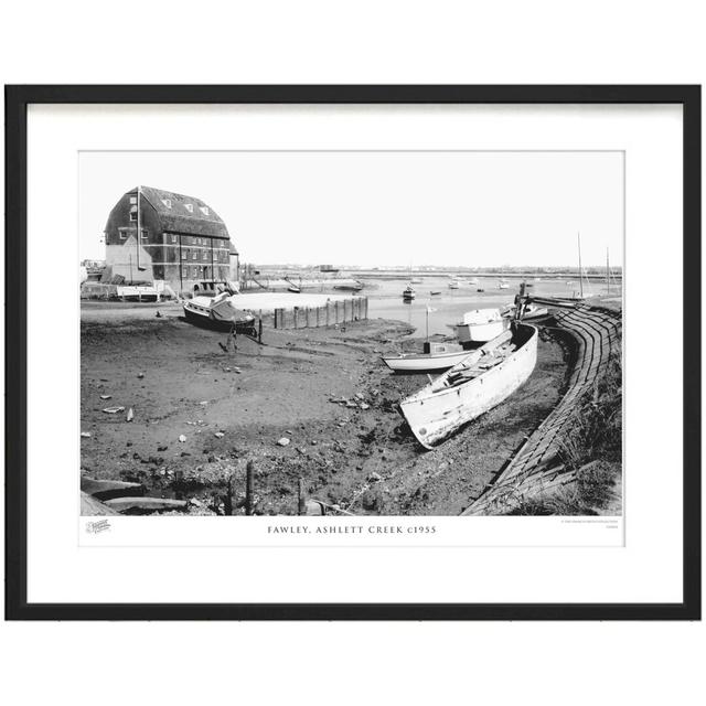 'Fawley, Ashlett Creek C1955' by Francis Frith - Picture Frame Photograph Print on Paper The Francis Frith Collection Size: 60cm H x 80cm W x 2.3cm D on Productcaster.