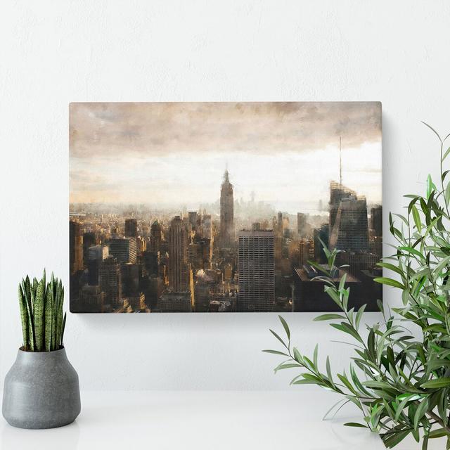 New York Skyline Vol.5 - Wrapped Canvas Print East Urban Home Size: 50cm H x 76cm W x 3cm D on Productcaster.