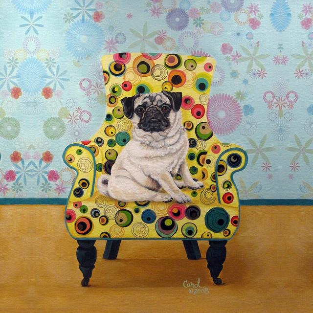 Pug-A-Dots By Carol Dillon - Wrapped Canvas Painting Print Maturi Size: 122cm H x 122cm W on Productcaster.