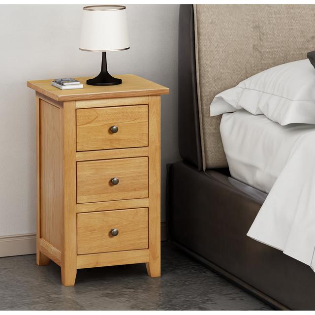 Balani 3 Drawer Bedside Table ClassicLiving on Productcaster.