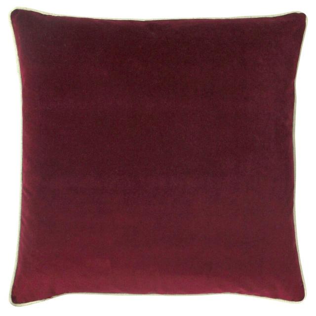 Square Throw Cushion furn. Colour: Oxblood on Productcaster.