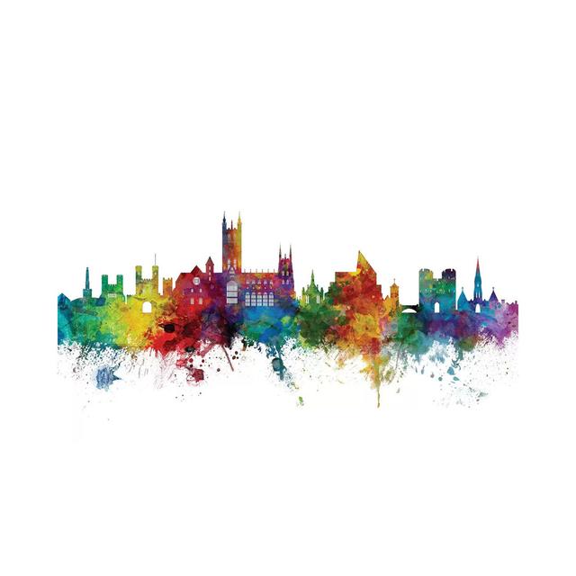 Canterbury, England Skyline by Michael Tompsett - Wrapped Canvas Gallery-Wrapped Canvas Giclée Latitude Run Size: 101.6cm H x 152.4cm W x 3.81cm D on Productcaster.