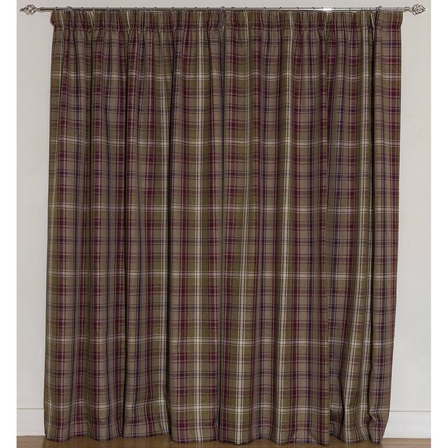 Choate Polyester Blackout Pinch Pleat Curtain Pair (Set of 2) Union Rustic Size per Panel: 116 W x 182 D cm, Colour: Mulberry on Productcaster.