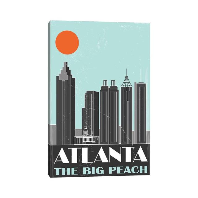 Atlanta - Graphic Art Print on Canvas Corrigan Studio Format: Wrapped Canvas, Size: 66.04cm H x 45.72cm W x 1.91cm D on Productcaster.