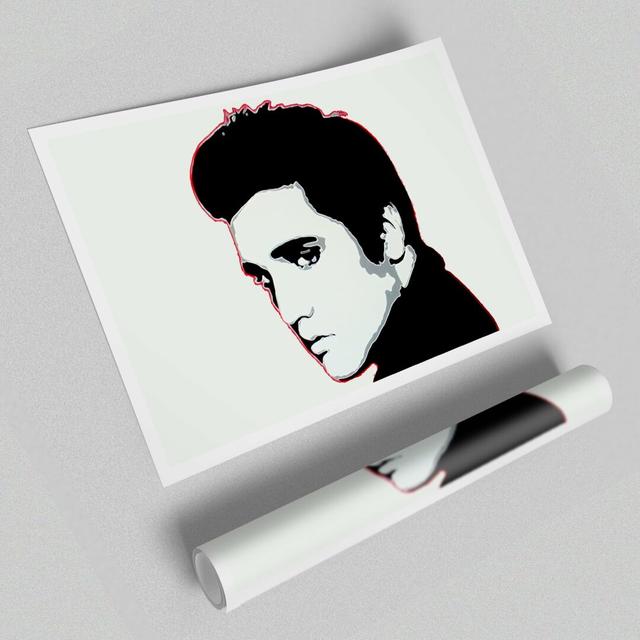 Elvis Portrait - No Frame Print East Urban Home Size: 42 cm H x 59.4 cm W on Productcaster.