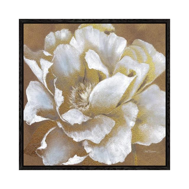 Golden Bloom II by Carol Robinson - Graphic Art Print on Canvas 17 Stories Format: Black Framed Canvas, Size: 45.72cm H x 45.72cm W x 3.81cm D on Productcaster.