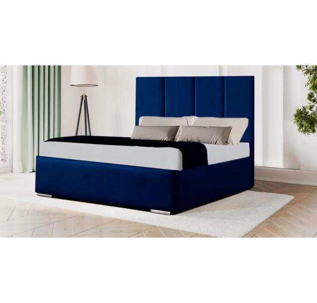 Bodison Bed Frame Brayden Studio Colour: Blue, Size: Small Double (4') on Productcaster.