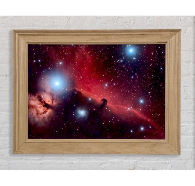 Horsehead Nebula Red - Print Bright Star Size: 100cm H x 141.4cm W x 8cm D on Productcaster.